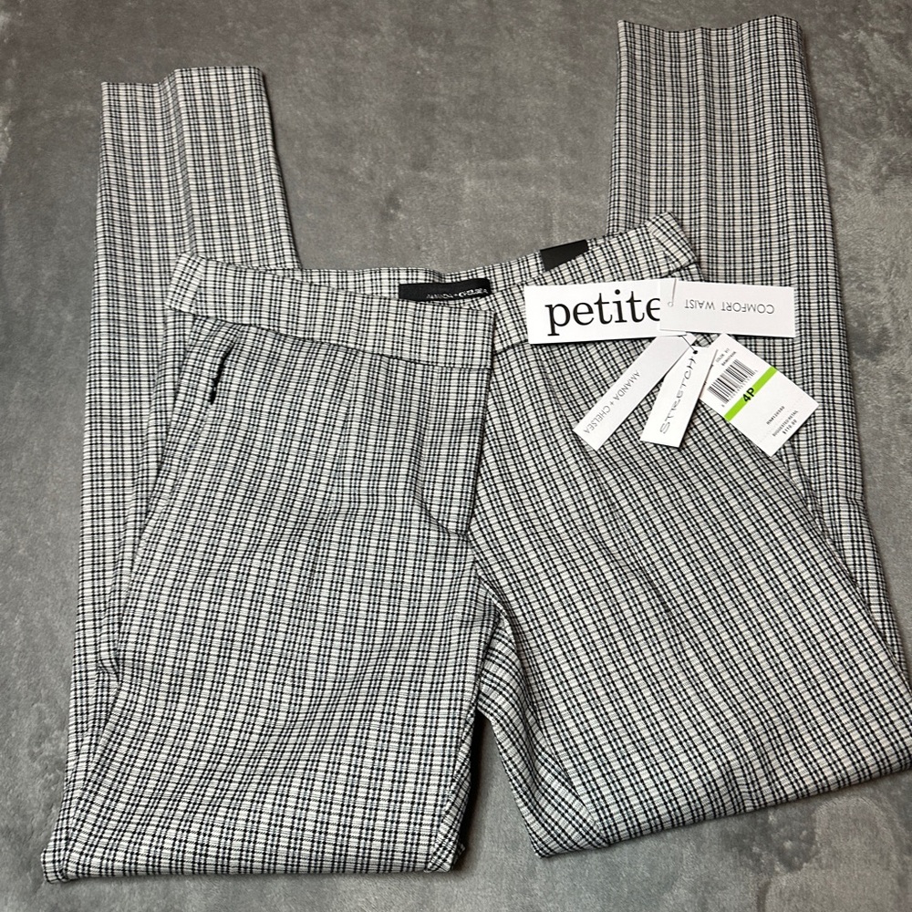 Amanda & Chelsea Monochrome Checkered Trousers